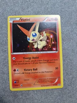 Pokemon Victini XY189 Black Star Promo Pokemon TCG Card 2017 Holo Cosmos - Image 1