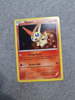 Pokemon Victini XY189 Black Star Promo Pokemon TCG Card 2017 Holo Cosmos - Image 2