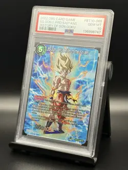2022 DBS CARD GAME HISTORY OF SON GOKU #BT10-065 SS GOKU, PRD/SAIYANS PSA 10 - Image 2