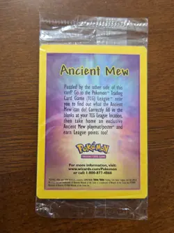 SEALED Ancient Mew Pokemon New Movie Promo Double Holo Foil Rare Card - Image 2