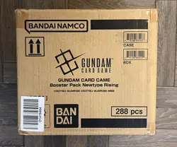 Gundam card game sealed CASE 12x Booster Box Newtype Rising GD01 - ENG in hand - Image 1