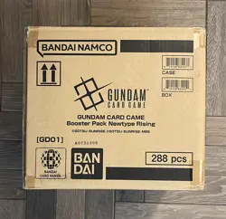 Gundam card game sealed CASE 12x Booster Box Newtype Rising GD01 - ENG in hand - Image 2