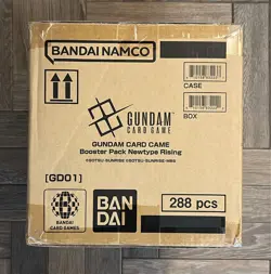 Gundam card game sealed CASE 12x Booster Box Newtype Rising GD01 - ENG in hand - Image 3