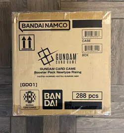 Gundam card game sealed CASE 12x Booster Box Newtype Rising GD01 - ENG in hand - Image 4