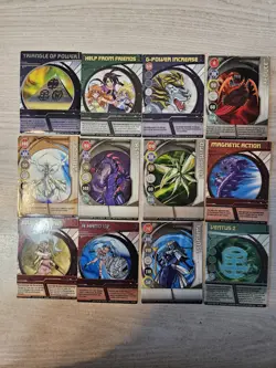 Lot of 12 Bakugan Battle Brawlers Cards Combine Shipping On Wins - Image 1