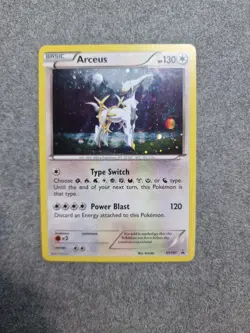 VINTAGE Pokemon Arceus XY197 Black Star Promo Pokemon TCG Card 2017 Holo Cosmos - Image 1