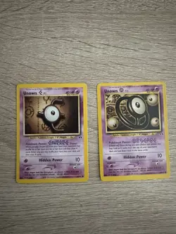 Pokemon Cards Unown E O Neo Discovery Set with Bonus Gift - Image 1