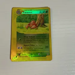 Pokemon Parasect Aquapolis Reverse Holo 27/147 Stage 1 Grass 70HP Card - Image 1