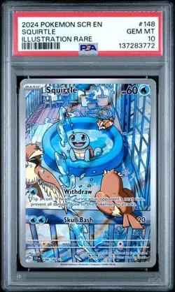 Squirtle #148 Stellar Crown PSA 10 Pokemon Card - Image 1