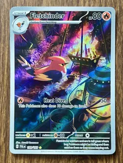 FLETCHINDER IR Illustration Rare SV02: Paldea Evolved 199/193 Pokemon card NM - Image 1