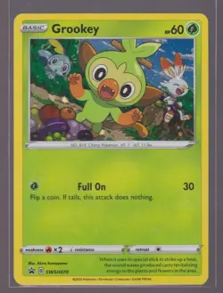Holo Grookey Black Star Promo Pokemon Card SWSH070 Pokemon Trading - Image 1