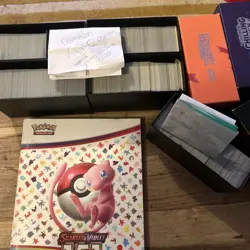Pokemon TCG Bundle Bulk Job Lot - 2500+ Cards! Ex an V Cards - Binder Included! - Image 1
