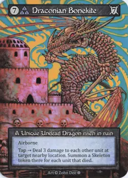 Draconian Bonekite, Sorcery: Gothic, Normal, Unique - Image 1