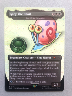 Mtg Carte Magic Secret Lair Sponge Bob Gary Snail Toxrill Corrosive NM - Image 1