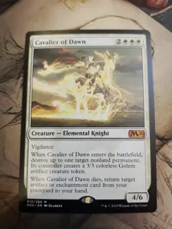 MTG Cavalier of Dawn Core Set 2020 010/280 Regular Mythic - Image 1