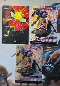 MTG Marvel Shock 0027, Relentless assault reg and foil 0025 - Image 1