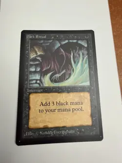 MTG - Magic the Gathering - Alpha Dark Ritual - Image 2