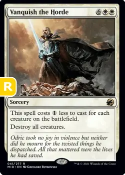 MTG Vanquish the Horde Innistrad Midnight Hunt Rare Sorcery NM - Image 1