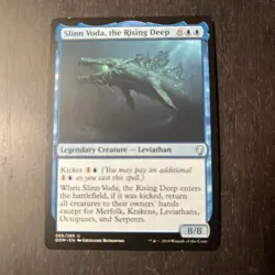 MTG STARTER COMMANDER DECK - Slinn Voda, the Rising Deep - Mono Blue Leviathans - Image 1