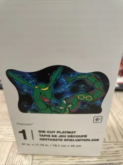 Pokemon Center RAYQUAZA DIE-CUT Rubber Playmat - NEW In The Box - Image 3