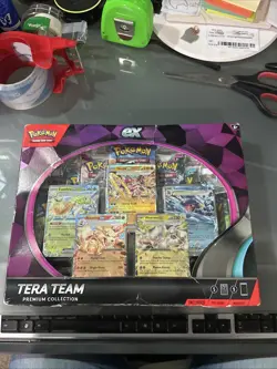 Pokemon TCG Scarlet & Violet - Tera Team EX Premium Collection Promo Box - New - Image 1