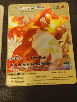 Charizard Vmax 2 Metal , 1 Shining Charizard And 2 Mew Gx Metal Pokemon - Image 4