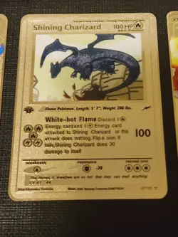 Charizard Vmax 2 Metal , 1 Shining Charizard And 2 Mew Gx Metal Pokemon - Image 5