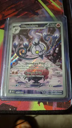 2025 POKEMON Chandelure Illustration Rare White Flare English 103/086 - Image 1