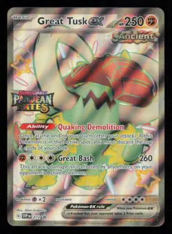 Great Tusk ex 072 Pokemon Scarlet & Violet Promo Near Mint - Image 1