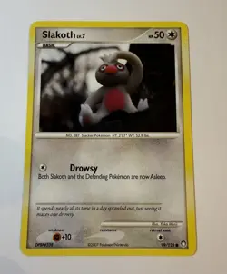 Pokemon TCG Slakoth Mysterious Treasures 99 Regular Common - Image 1