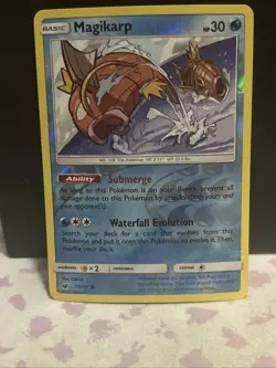 2017 SUN & MOON CRIMSON INVASION MAGIKARP 17/111 REVERSE HOLO - Image 1