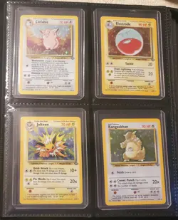 1999 Pokemon Jungle NEAR Complete Master Set 56/64 Vintage - All Top Loaded - Image 1