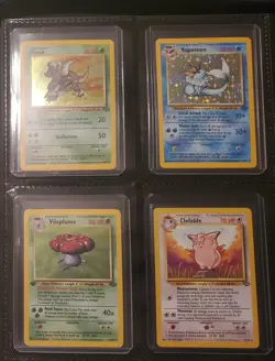 1999 Pokemon Jungle NEAR Complete Master Set 56/64 Vintage - All Top Loaded - Image 2