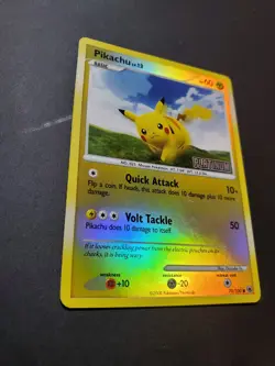 Pokemon TCG - 2008 Pikachu 70/100 - PLATINUM - Burger King Promo - Reverse Holo - Image 4