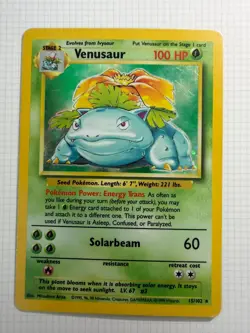 Pokemon TCG - Venusaur 15/102 - Holo Unlimited - Base Set Unlimited WOTC LP/NM - Image 2