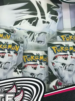 Pokemon TCG White Flare Binder Collection, inc. 5 boosters NEW & FACTORY SEALED - Image 2