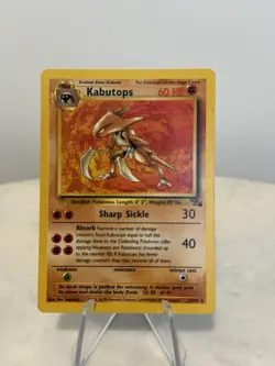 1999 Wizards Pokemon Fossil Unlimited Kabutops 24/62 Non-Holo - Image 1