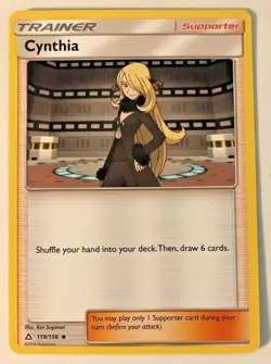 Pokemon TCG - Cynthia 119/156 Ultra Prism NM/M - Image 1