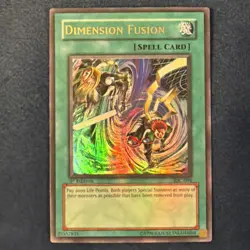 Yu-Gi-Oh! Dimension Fusion 1st Edition Ultra Rare IOC-094 Holo Bleed MP - Image 1
