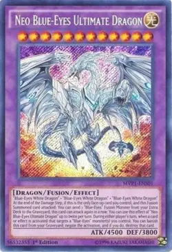 1x Neo Blue-Eyes Ultimate Dragon | MVP1-ENS01 | SCR | 1st Ed | NM | YuGiOh - Image 1