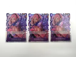 3x Vinsmoke Reiju OP06-069 SR Foil PRB-01 Premium Booster English ONE PIECE - Image 1