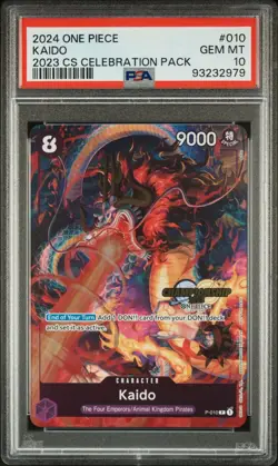 2024 ONE PIECE CHAMPIONSHIP 2023 CELEBRATION PACK #010 KAIDO PSA 10 - Image 1