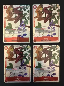 (4x) Sanji Gift Collection 2023 Promo (OP01-013) Alt Art English Lightly Played - Image 1