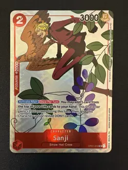 (4x) Sanji Gift Collection 2023 Promo (OP01-013) Alt Art English Lightly Played - Image 3