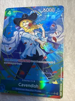 Cavendish (Parallel) Alt Art Blue OP10-045 One Piece TCG Royal Blood NM - Image 3