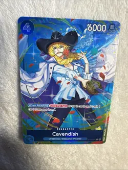 Cavendish (Parallel) Alt Art Blue OP10-045 One Piece TCG Royal Blood NM - Image 5