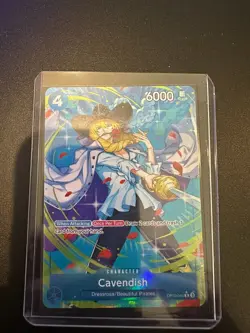 Cavendish (Parallel) Alt Art Blue OP10-045 One Piece TCG Royal Blood NM ENGLISH - Image 1