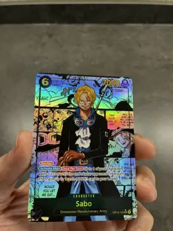 2025 ONE PIECE OP13-CARRYING ON HIS WILL MANGA ALTERNATE ART #120 SABO Eng - Image 1