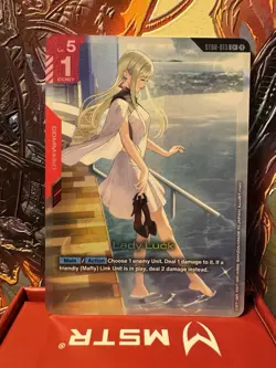 Gundam Card Game TCG - Lady Luck C+ ST08-013 Foil 🔥 - Image 1