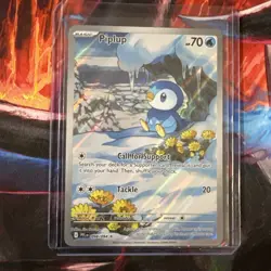Piplup 098/094 Me02: Phantasmal Flames Holo Pokemon card - Pack Fresh - Image 1